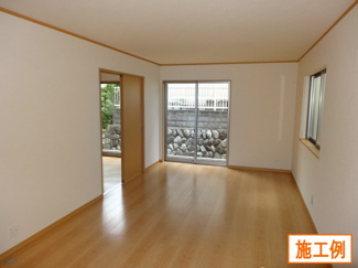 【居間・リビング】 | 横浜市戸塚区汲沢町　新築戸建　全2棟/今回販売2棟（1号棟） | 同施工会社施工例