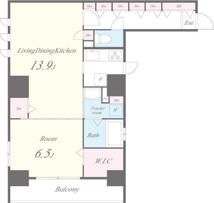 ブロッカートの間取り