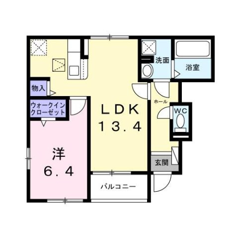 ミモザの間取り
