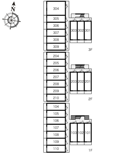 【区画図】 | レオパレスCalm片倉 | 画像3