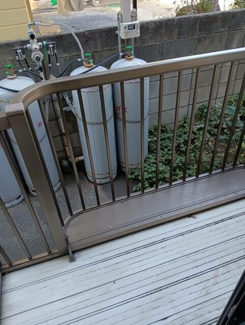 砂川ロイヤルハイツのバルコニー