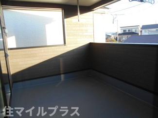 【バルコニー】 | 郡山市日和田町日向新築一戸建て3棟 | 陽当たり良好なバルコニーです