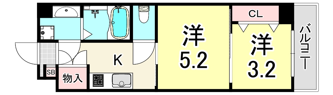 NU武庫川駅前 の間取り