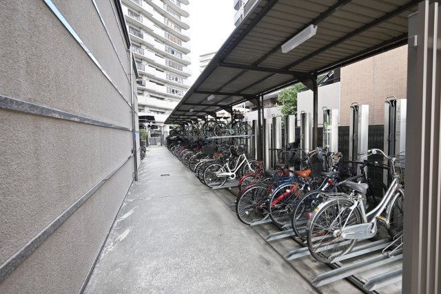 加島駅前アーバンコンフォートの駐輪場|現地駐輪場です。