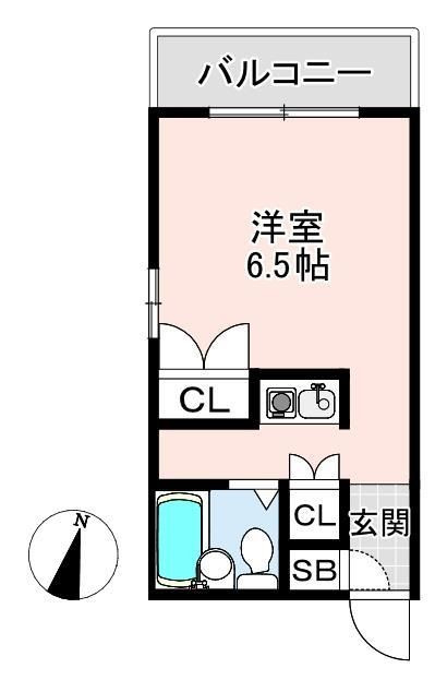 NOBSUN阪急六甲の間取り