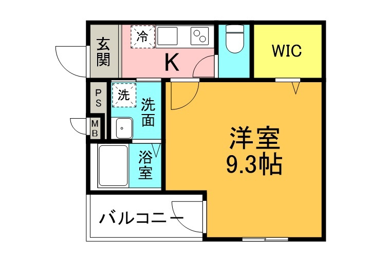フジパレス出来島WESTⅤ番館の間取り