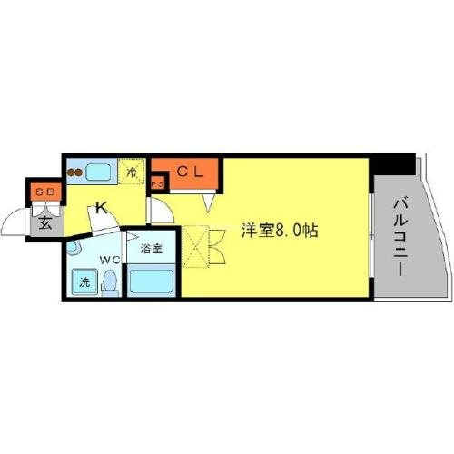 AFFLUENCE難波の間取り