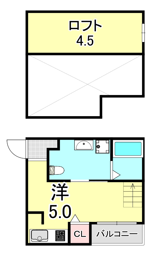 Ange神戸（アンジュコウベ）の間取り