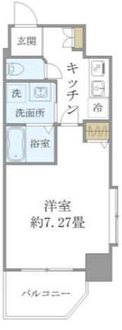 大阪市西区京町堀２丁目の賃貸マンションの間取り
