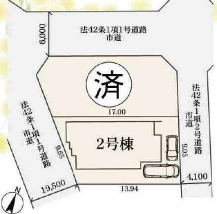 【区画図】 | 桶川市上日出谷南1丁目　第一期全二棟