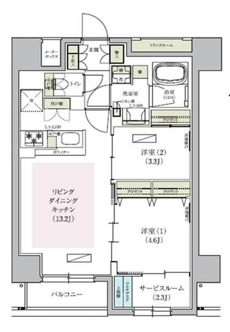 アーバネックス天満橋Southの間取り