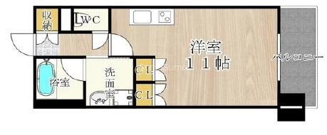 CITY SPIRE難波WESTの間取り