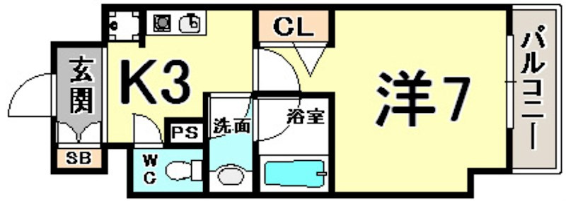 CITYSPIRE神戸元町Ⅰの間取り