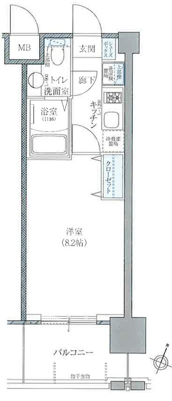 アプリーレ神戸元町の間取り