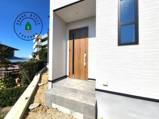 糟屋郡須恵町新原第7-1棟(1号棟）の外観：施工例|おでかけの時も帰った時も、「我が家」を最初に感じでもらえる素敵な空間に。