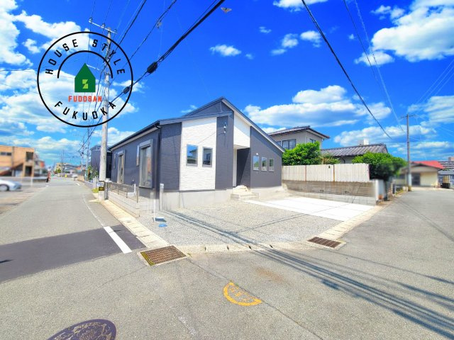 糟屋郡粕屋町長者原東7丁目第2-2棟（2号棟）の前面道路含む現地写真|見学の時間などお気軽にお問い合わせ下さい。
