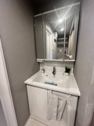 朝日プラザ川口前川の独立洗面台|施工例です