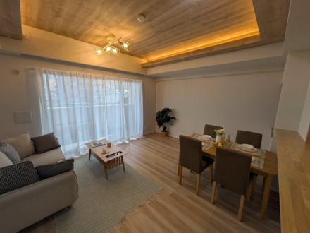 ビューネ谷塚の居間・リビング|施工例です