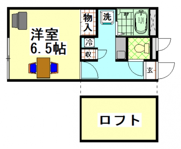 レオパレスサンシャイン田中21の間取り