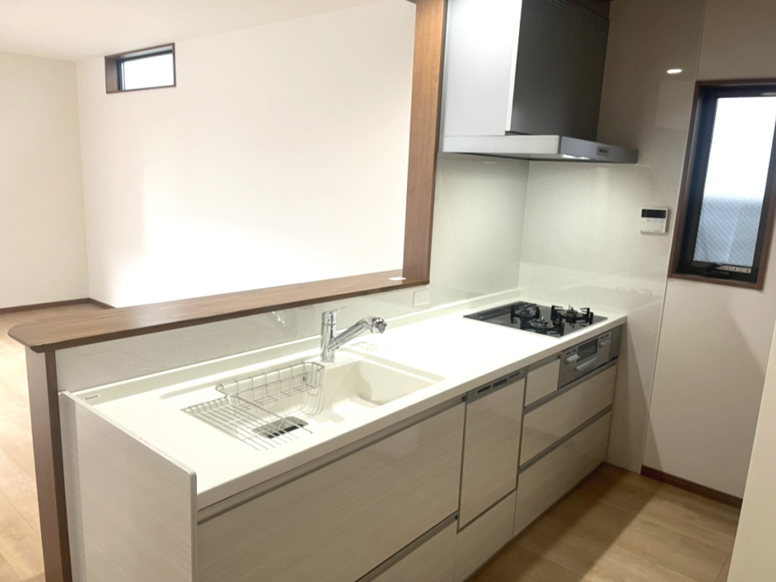 歌敷山3丁目新築一戸建のキッチン|キッチンでお料理をお楽しみください