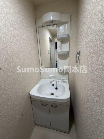 Luxe芦屋南の洗面所|明るい洗面所です