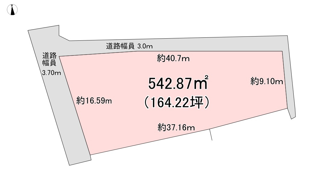 土地　長野市松代町清野の土地図