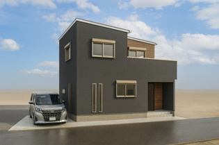 【建物完成イメージ】
角地に佇む邸宅です。自由設計対応につき、プランのご相談承っております。