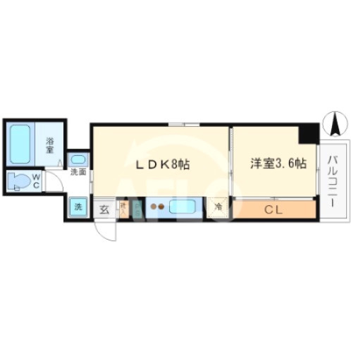 トモ南堀江の間取り|トモ南堀江　間取り