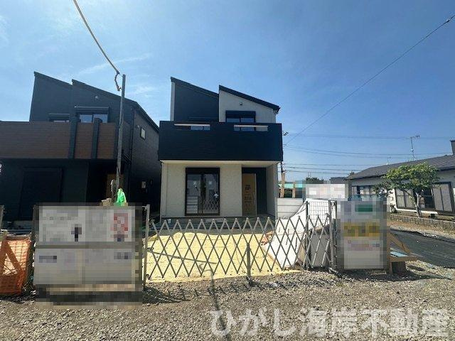 茅ヶ崎市矢畑　新築戸建　全４棟の外観|4月16日撮影　建築中　現地外観