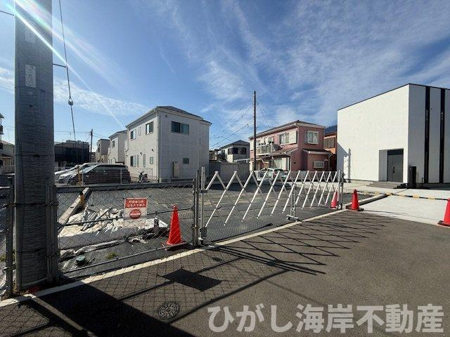 茅ヶ崎市今宿　売地　全2区画の前面道路含む現地写真|現地外観