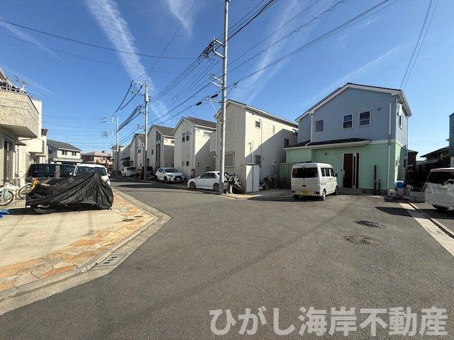 茅ヶ崎市今宿　売地　全2区画の前面道路含む現地写真|現地外観