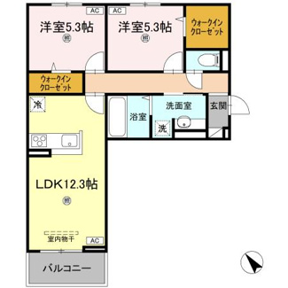 【間取り】 | サンセール問屋町Ⅱ