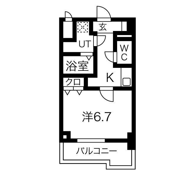 S-RESIDENCE難波Vialeの間取り