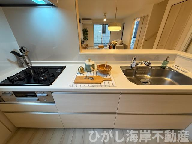 茅ヶ崎市室田1丁目　中古戸建のキッチン|新規リフォーム完了！　システムキッチン
