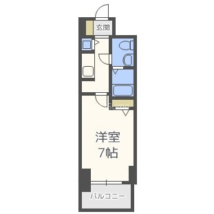 S-RESIDENCE難波Brillerの間取り