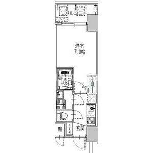 S-RESIDENCE難波大国町Tresの間取り