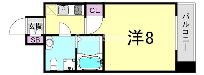 SERENiTE北浜の間取り