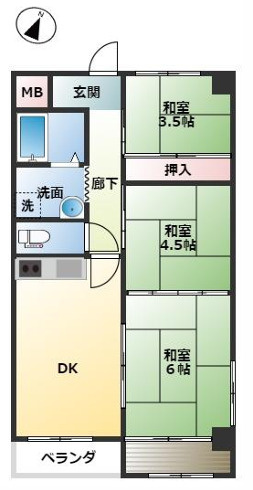 エクセル若松の間取り