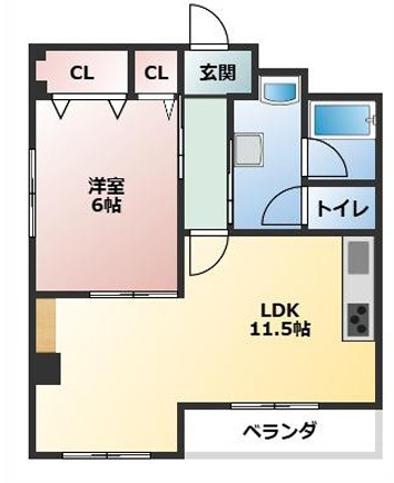 エクセル若松の間取り
