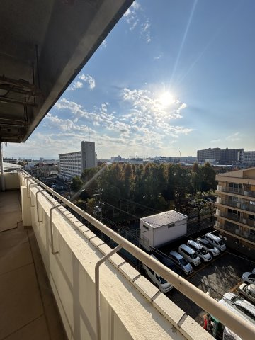 エーワンコーポのバルコニー