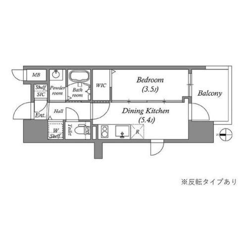 エステムコート難波Ⅶビヨンドの間取り