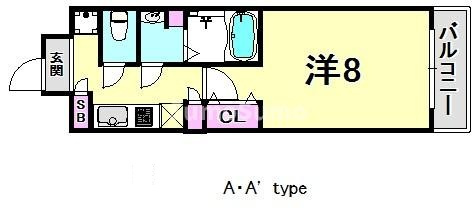 W-STYLE神戸Ⅱの間取り