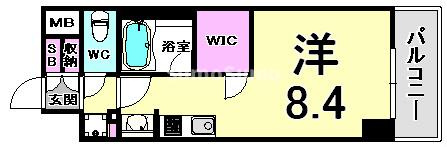 アスヴェル神戸元町海岸通の間取り