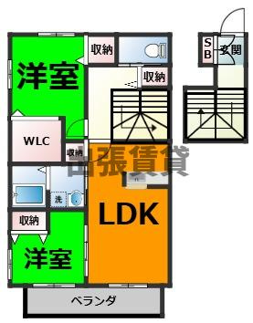 仲介手数料0円！！クリーンハイツ砂島の間取り