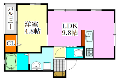 【間取り】 | ラフィネ前原
