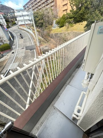 カルチェ六甲台のバルコニー