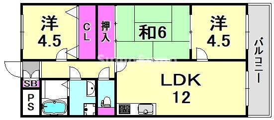 イマキタハイツ59の間取り