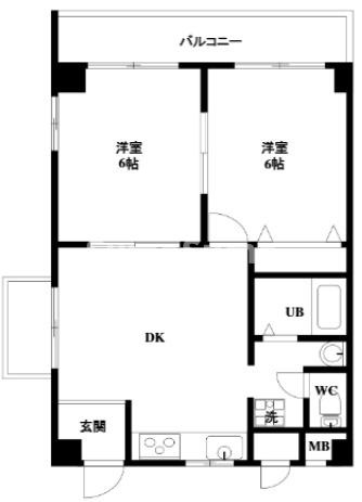 カンタル御影の間取り