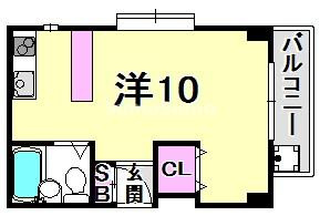 キングコーポラスⅡの間取り