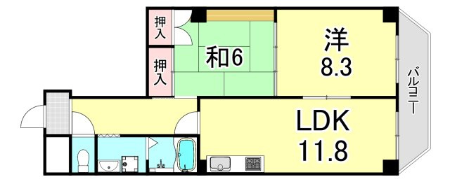 イソダマンションの間取り